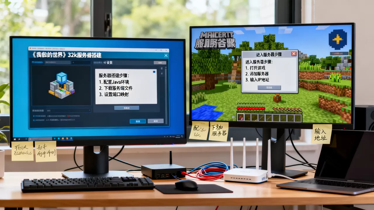 我的世界32k服务器如何搭建,怎么进入? 我的世界32k服务器如何搭建,怎么进入?
