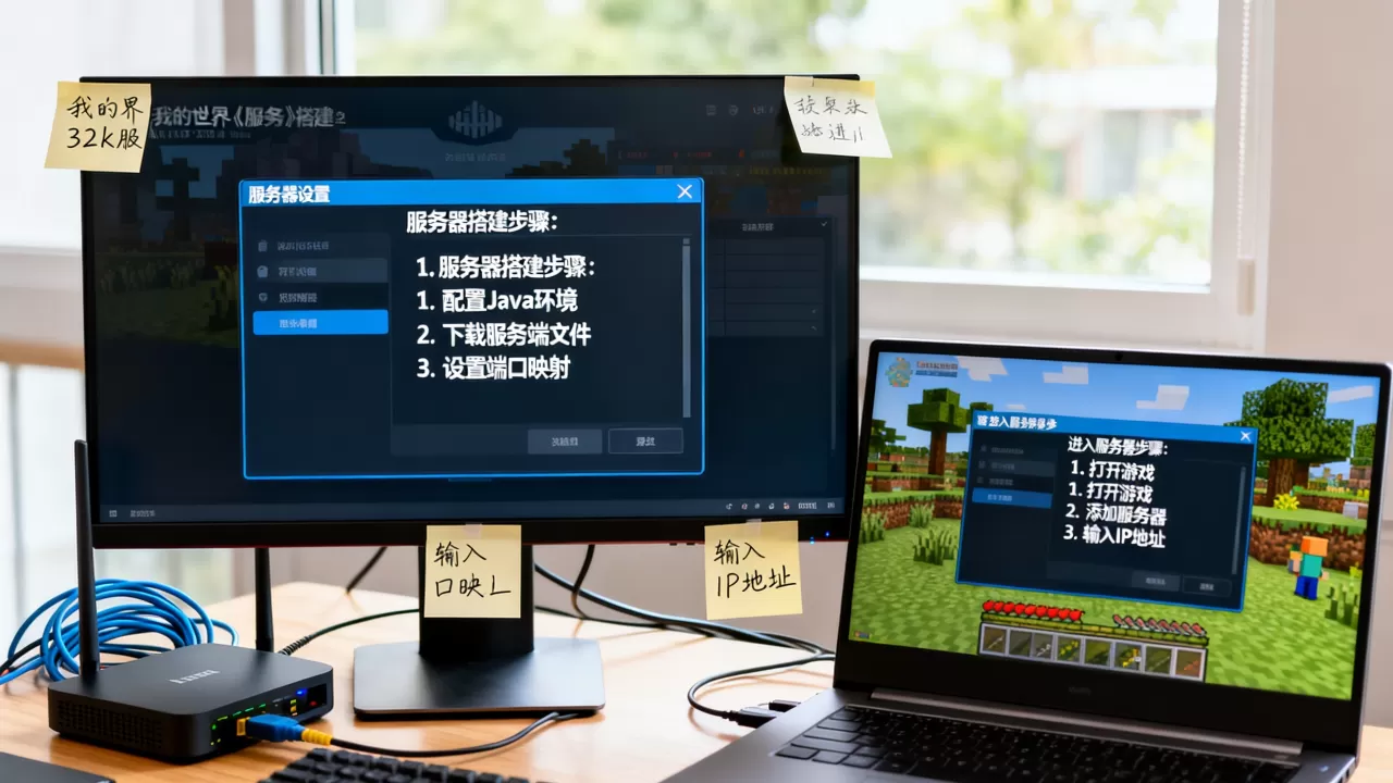 我的世界32k服务器如何搭建,怎么进入? 我的世界32k服务器如何搭建,怎么进入?
