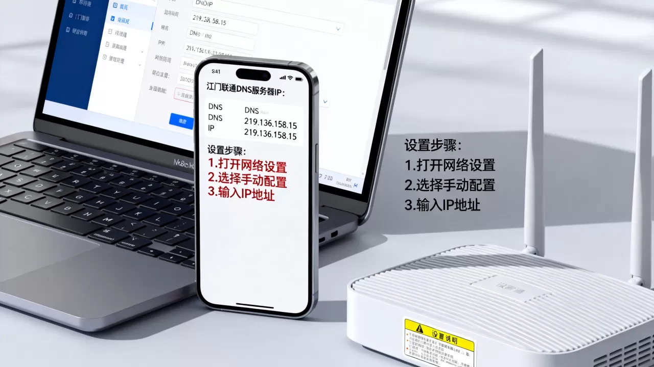 江门联通DNS服务器IP是多少,怎么设置? 江门联通DNS服务器IP是多少,怎么设置?