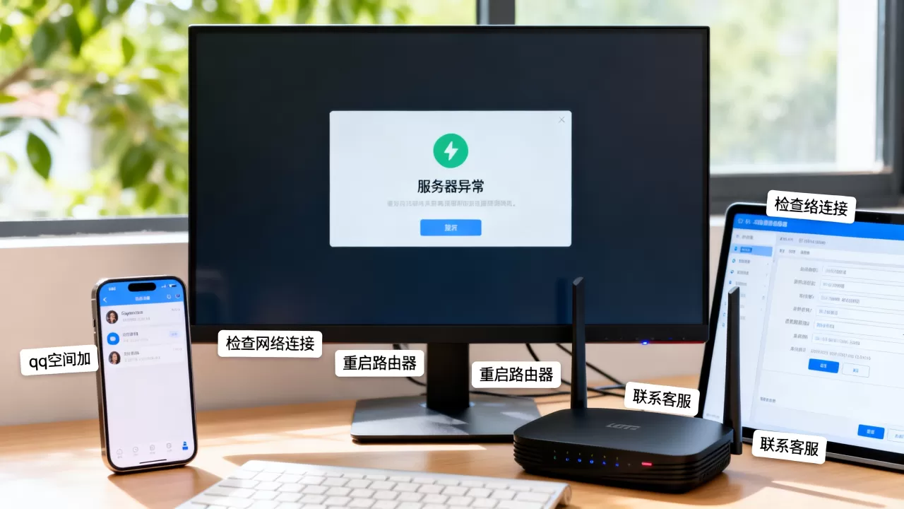 qq空间加好友显示服务器异常是什么原因,怎么解决? qq空间加好友显示服务器异常是什么原因,怎么解决?