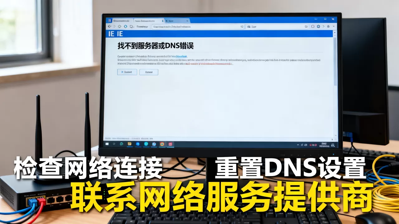 IE找不到服务器或DNS错误如何解决,原因是什么? IE找不到服务器或DNS错误如何解决,原因是什么?