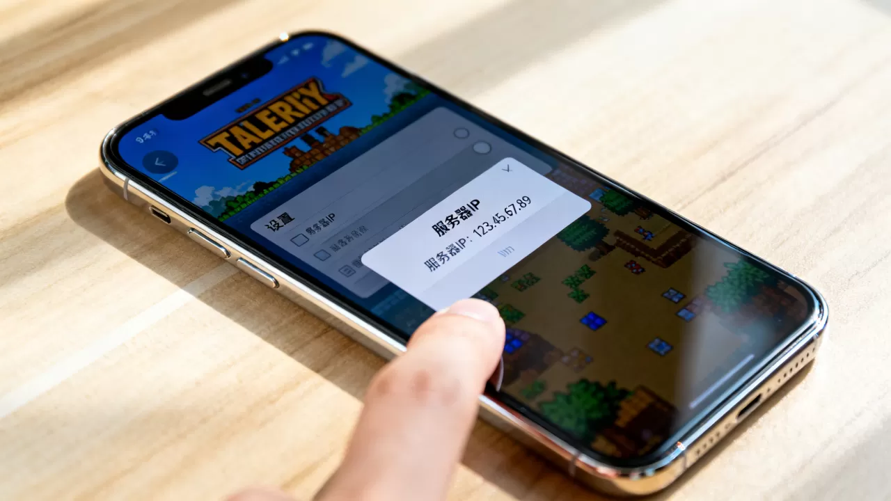 手游泰拉瑞亚怎么查服务器ip,服务器ip在哪看? 手游泰拉瑞亚怎么查服务器ip,服务器ip在哪看?