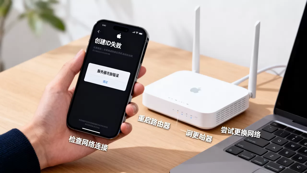 苹果手机创建ID总失败怎么办,服务器连接错误咋解决? 苹果手机创建ID总失败怎么办,服务器连接错误咋解决?