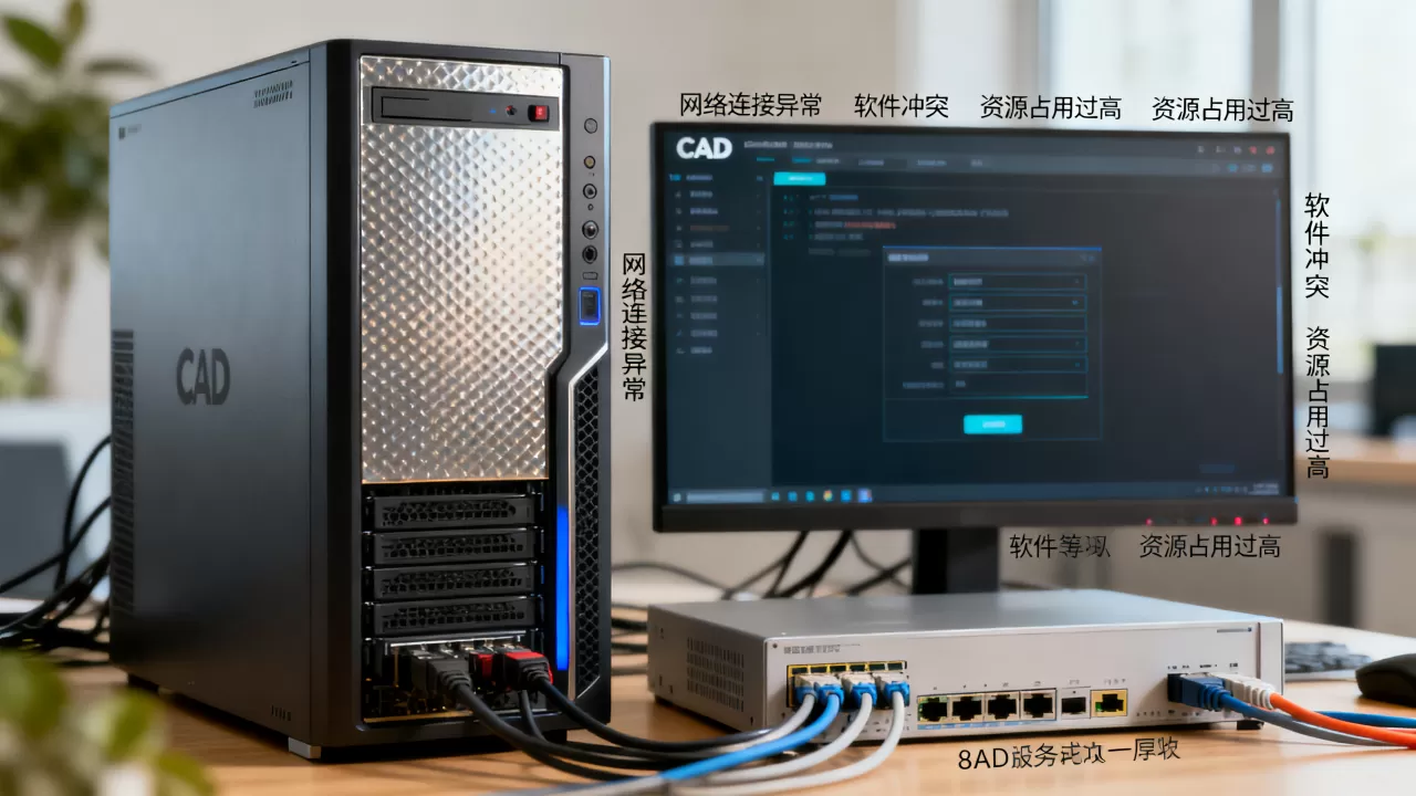 CAD服务器正在运行中怎么解决,常见原因有哪些? CAD服务器正在运行中怎么解决,常见原因有哪些?