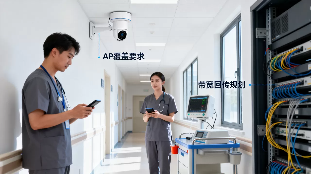 院内无线查房对AP覆盖有何要求?,带宽回传怎么规划? 院内无线查房对AP覆盖有何要求?,带宽回传怎么规划?