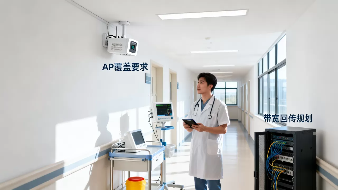 院内无线查房对AP覆盖有何要求?,带宽回传怎么规划? 院内无线查房对AP覆盖有何要求?,带宽回传怎么规划?