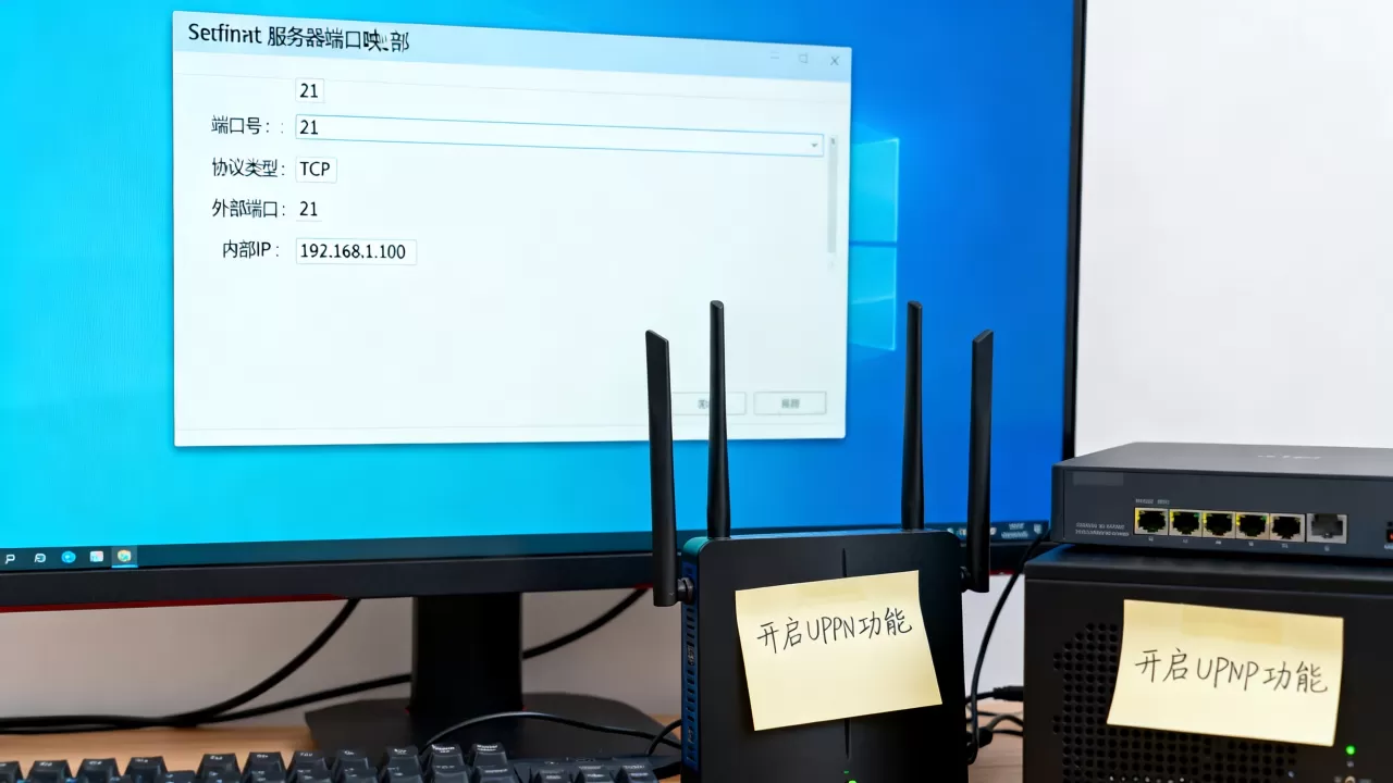 电脑FTP服务器端口映射怎么开启?,需要什么条件? 电脑FTP服务器端口映射怎么开启?,需要什么条件?