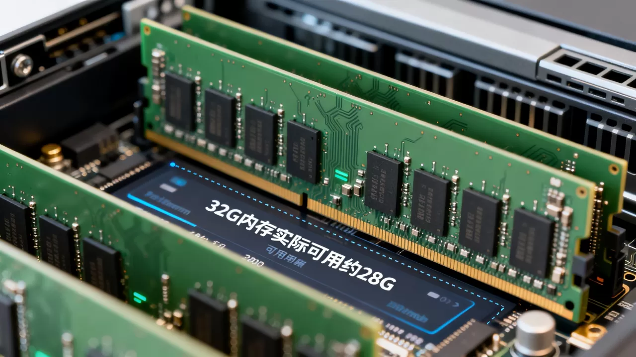 服务器32G内存显示可用多少?,32G内存实际可用多少? 服务器32G内存显示可用多少?,32G内存实际可用多少?