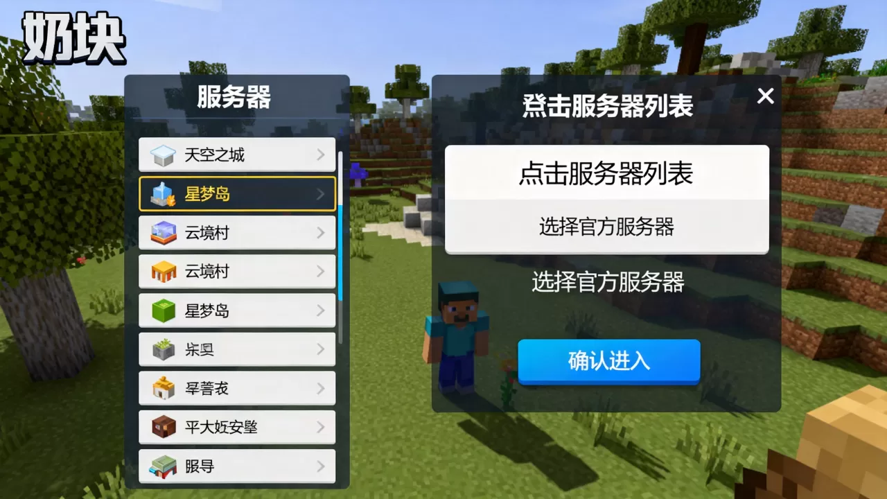 奶块官方服务器都有哪些?,奶块官方服务器怎么进? 奶块官方服务器都有哪些?,奶块官方服务器怎么进?