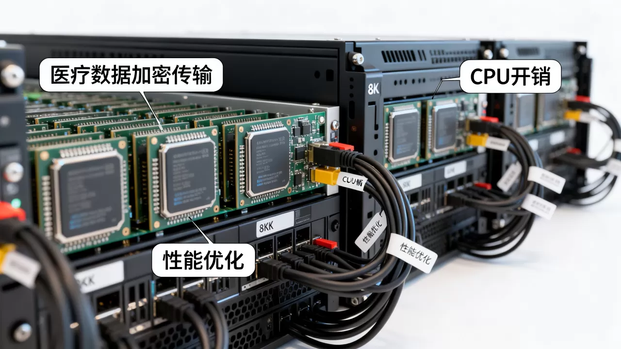 医疗数据加密传输对服务器CPU开销影响大吗,怎么优化性能? 医疗数据加密传输对服务器CPU开销影响大吗,怎么优化性能?