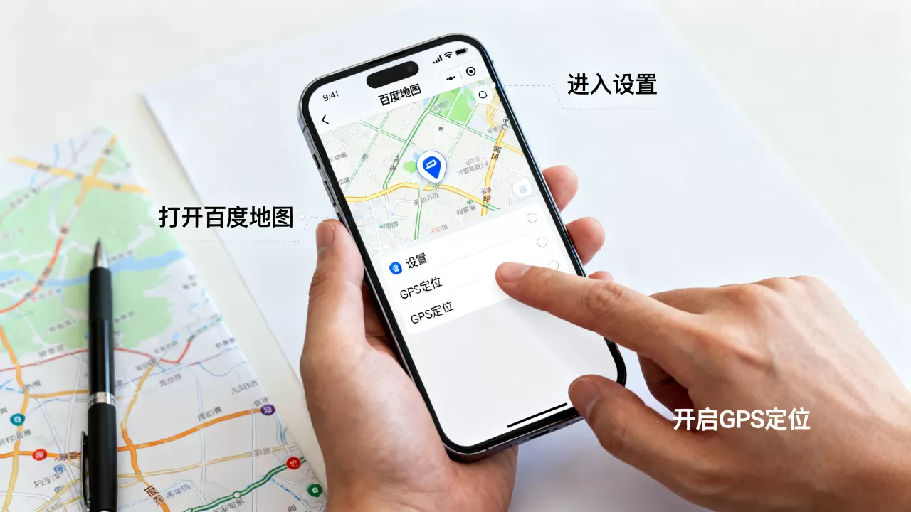 百度地图怎么打开GPS定位服务器?,地址在哪里 百度地图怎么打开GPS定位服务器?,地址在哪里