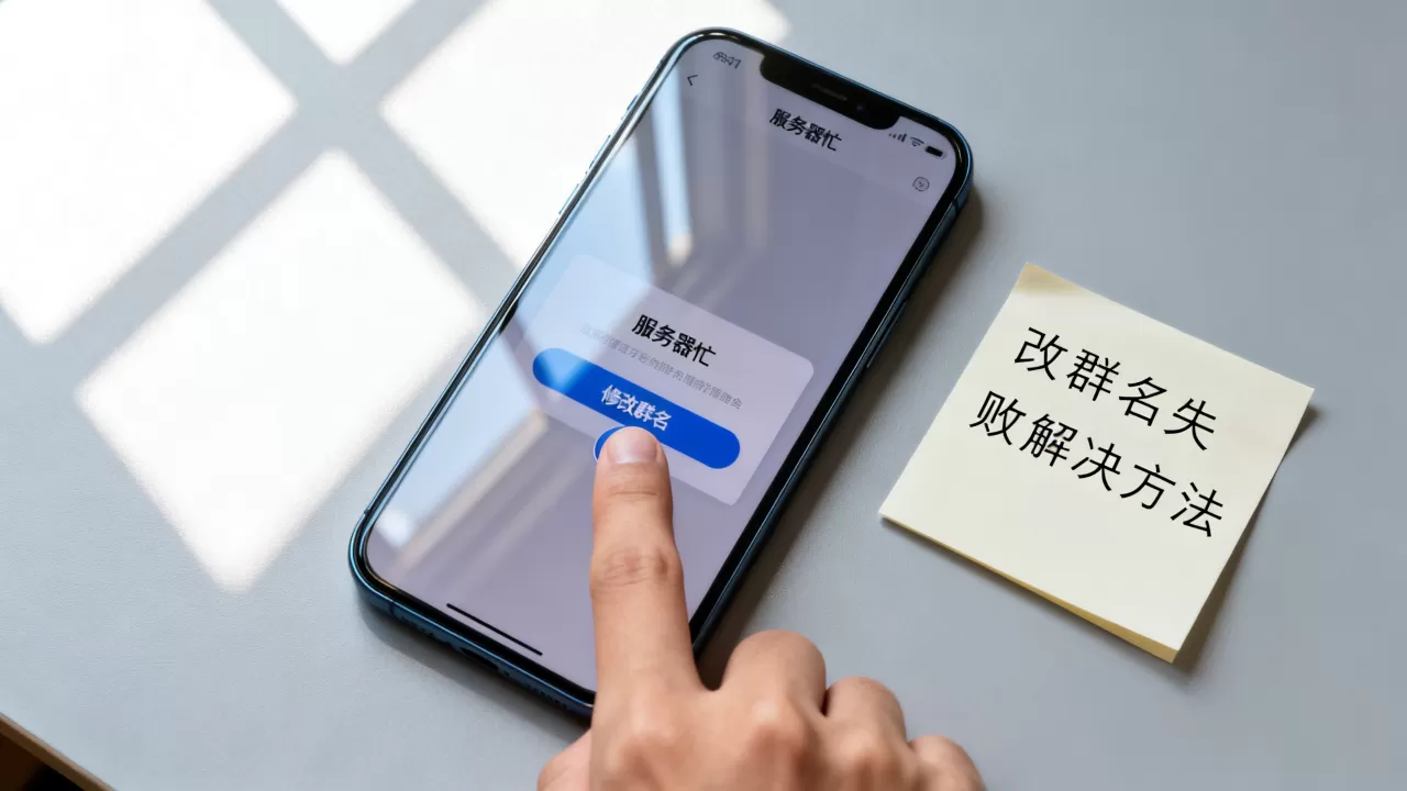 QQ改群名提示服务器忙怎么回事,一直失败怎么办 QQ改群名提示服务器忙怎么回事,一直失败怎么办