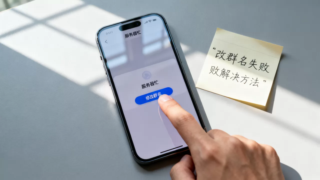 QQ改群名提示服务器忙怎么回事,一直失败怎么办 QQ改群名提示服务器忙怎么回事,一直失败怎么办