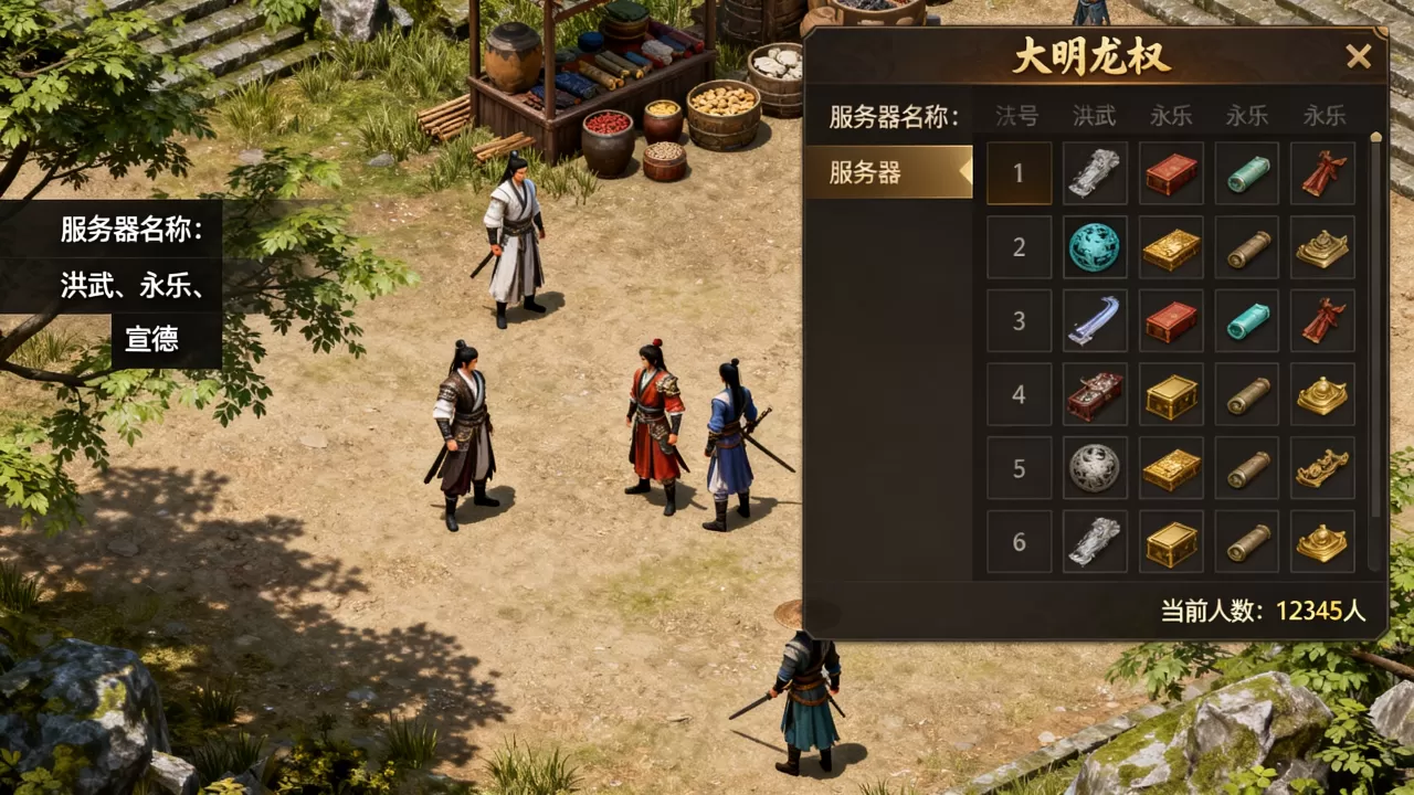 大明龙权有哪些服务器,哪个服务器人最多? 大明龙权有哪些服务器,哪个服务器人最多?