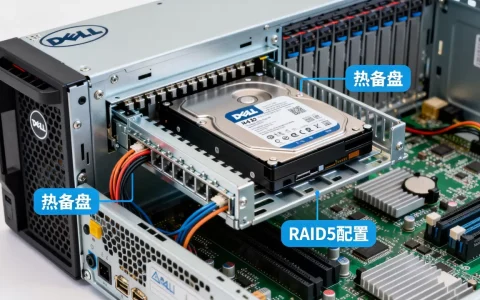 戴尔R430服务器热备如何设置，RAID5热备盘怎么配置？