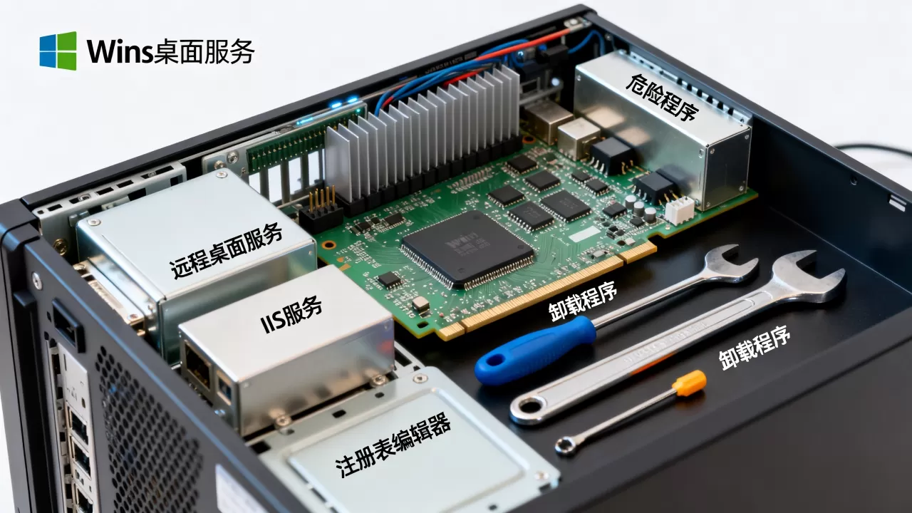 Win服务器中有哪些危险组件?,如何彻底清除? Win服务器中有哪些危险组件?,如何彻底清除?