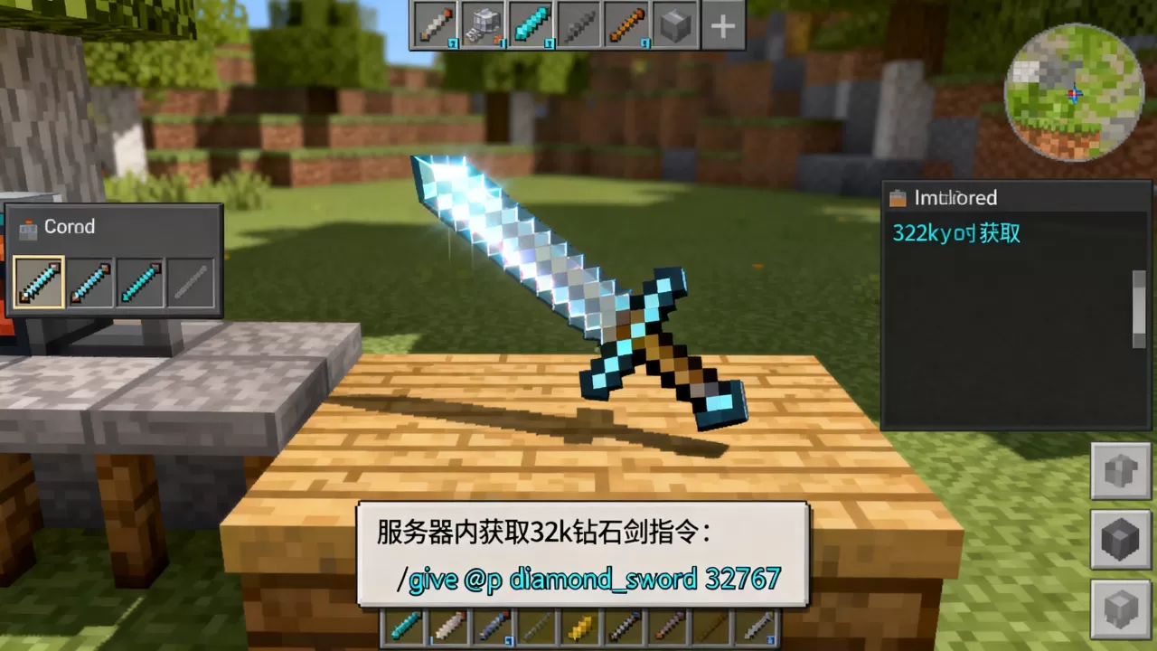 服务器里怎么获得32k钻石剑?,指令是什么 服务器里怎么获得32k钻石剑?,指令是什么