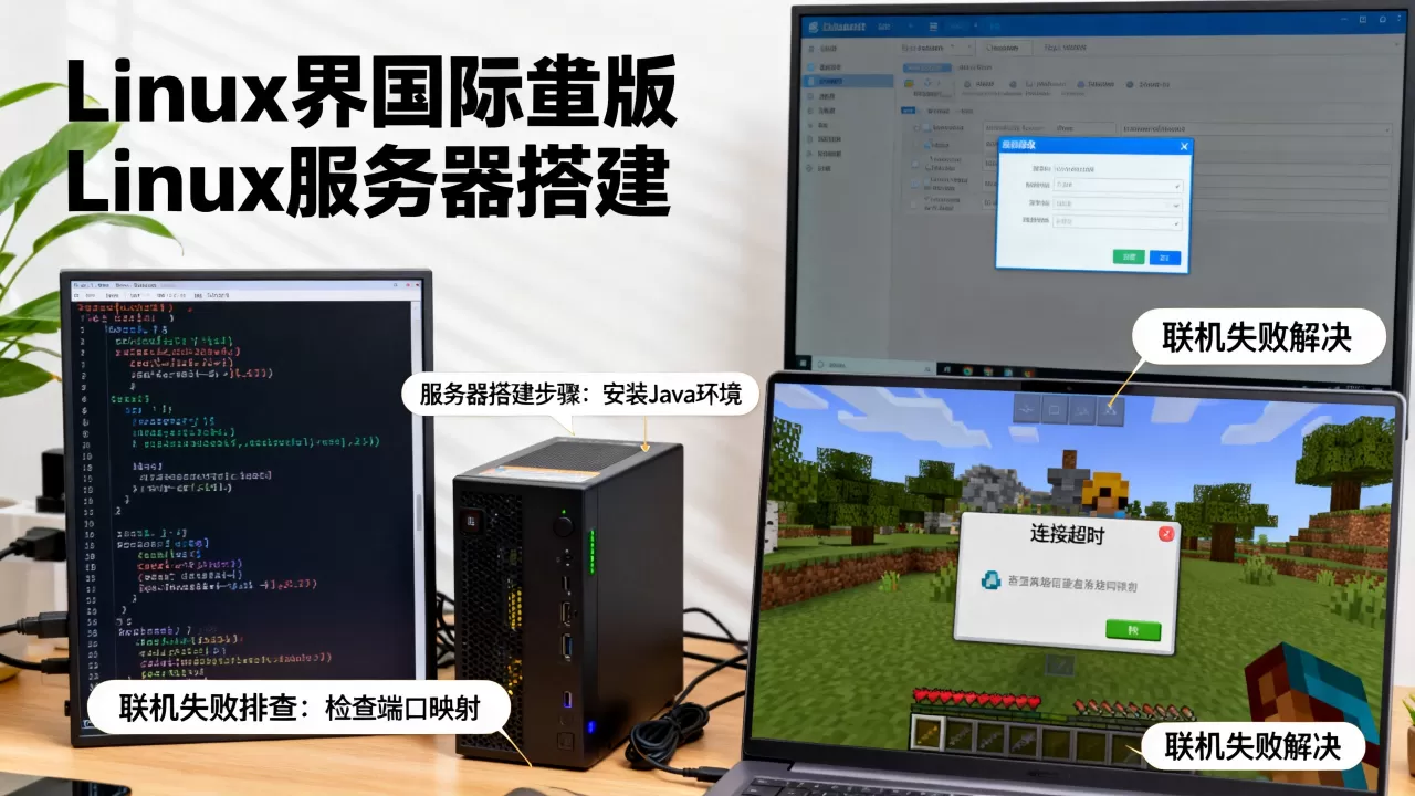 我的世界国际版Linux服务器怎么建,联机失败怎么解决? 我的世界国际版Linux服务器怎么建,联机失败怎么解决?