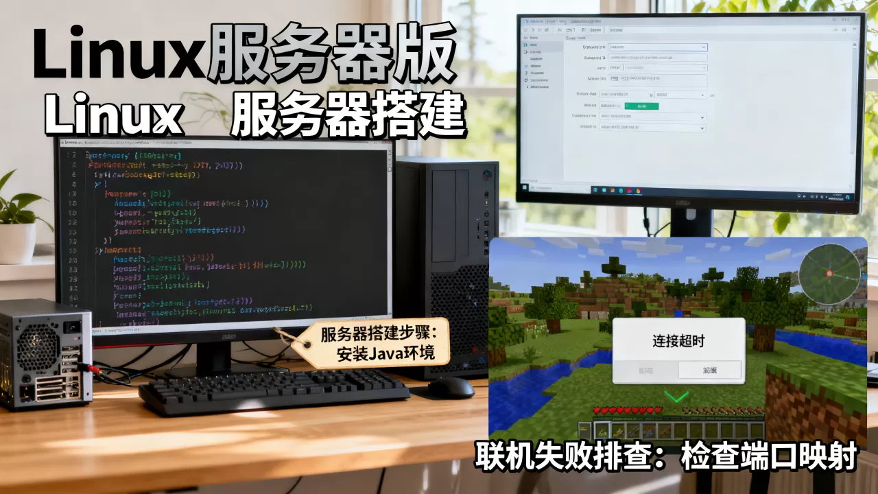 我的世界国际版Linux服务器怎么建,联机失败怎么解决? 我的世界国际版Linux服务器怎么建,联机失败怎么解决?