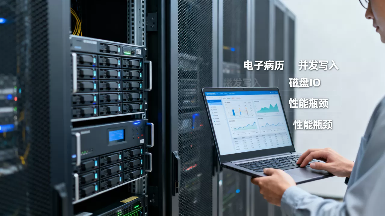 电子病历系统并发写入会压垮磁盘IO吗,性能瓶颈怎么解决? 电子病历系统并发写入会压垮磁盘IO吗,性能瓶颈怎么解决?