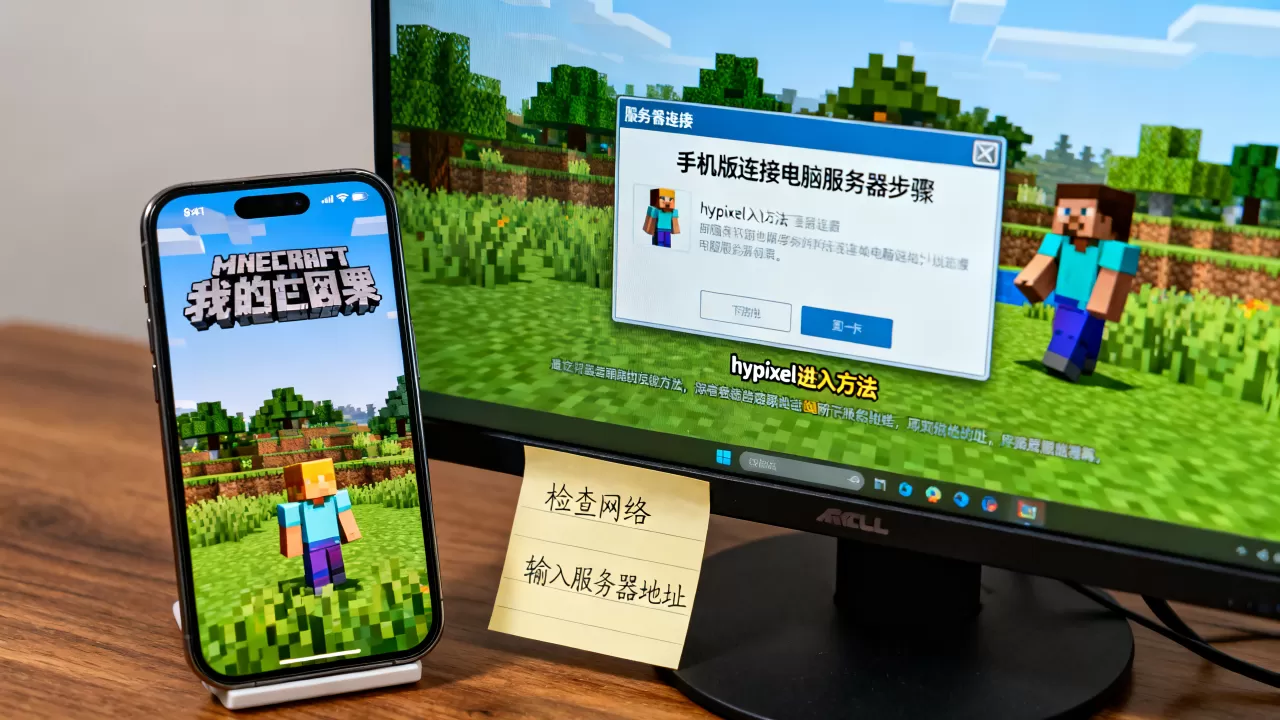 我的世界手机版怎么连电脑服务器,hypixel怎么进? 我的世界手机版怎么连电脑服务器,hypixel怎么进?