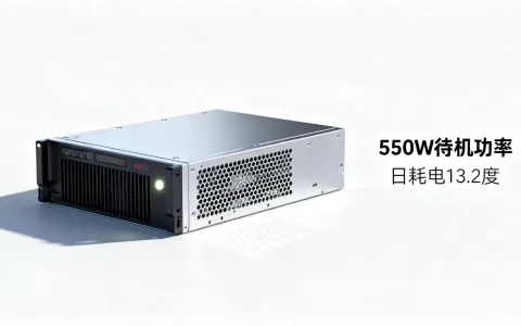 550w服务器待机功率是多少，一天耗电多少度？