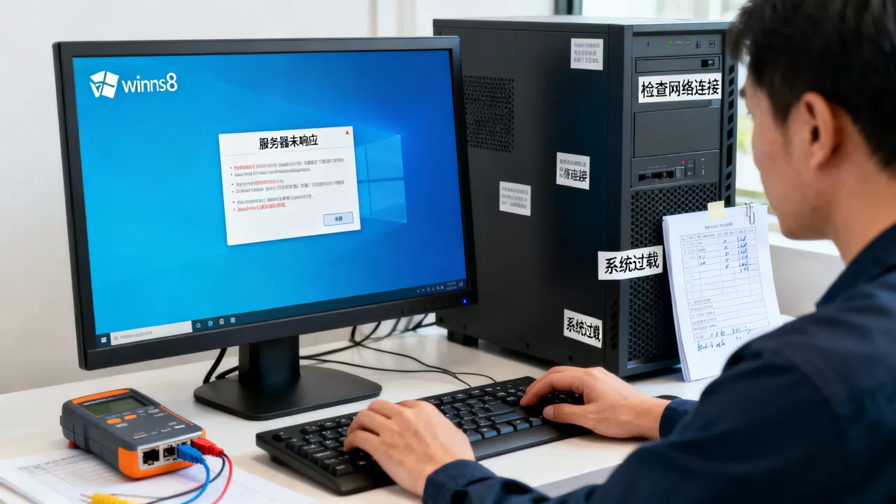 win8服务器未响应怎么办,是什么原因导致的? win8服务器未响应怎么办,是什么原因导致的?