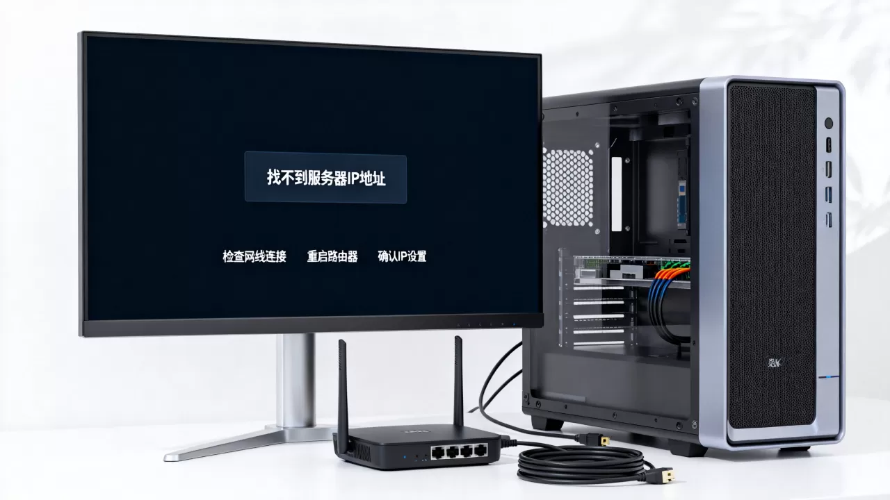 台式电脑提示找不到服务器IP地址咋办,是什么原因造成的? 台式电脑提示找不到服务器IP地址咋办,是什么原因造成的?