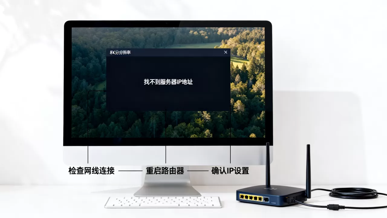 台式电脑提示找不到服务器IP地址咋办,是什么原因造成的? 台式电脑提示找不到服务器IP地址咋办,是什么原因造成的?