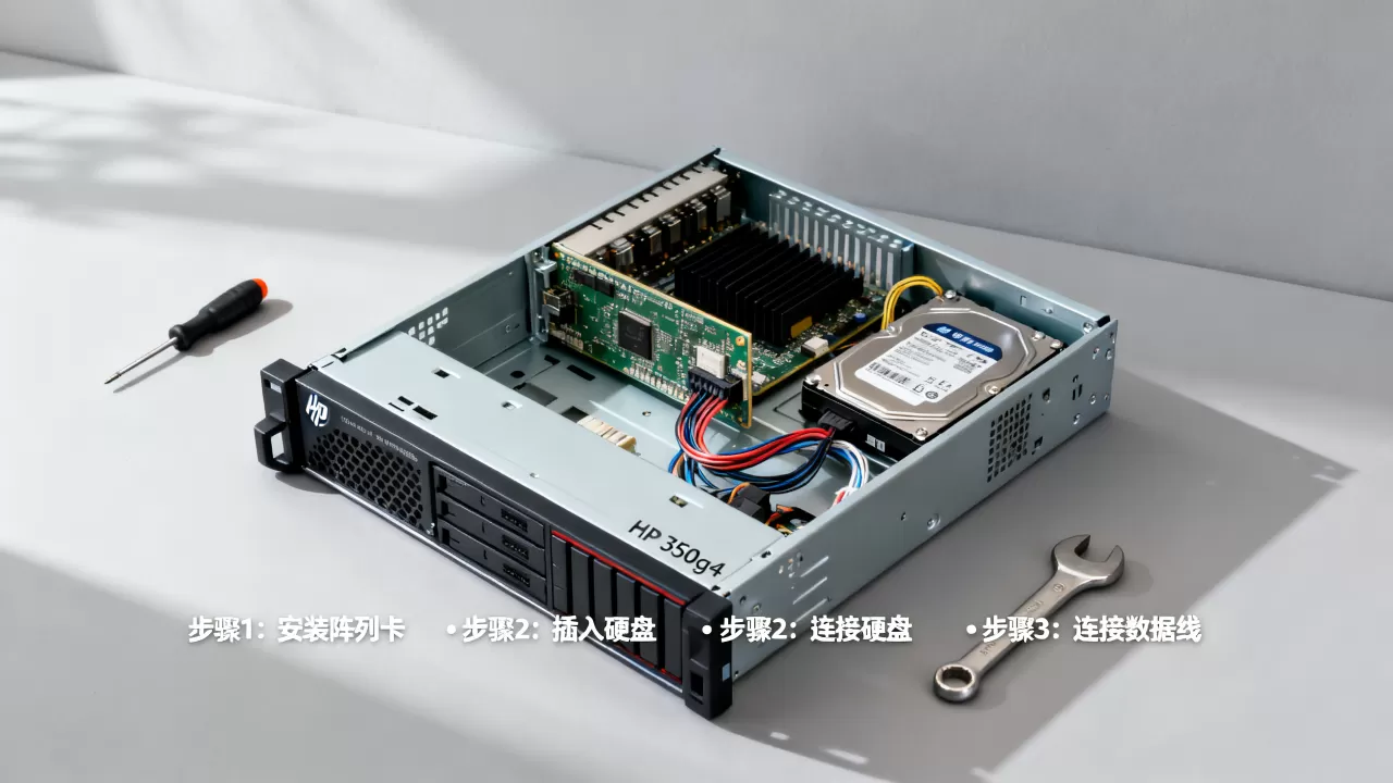 HP服务器350g5怎么做阵列?,详细步骤是什么 HP服务器350g5怎么做阵列?,详细步骤是什么