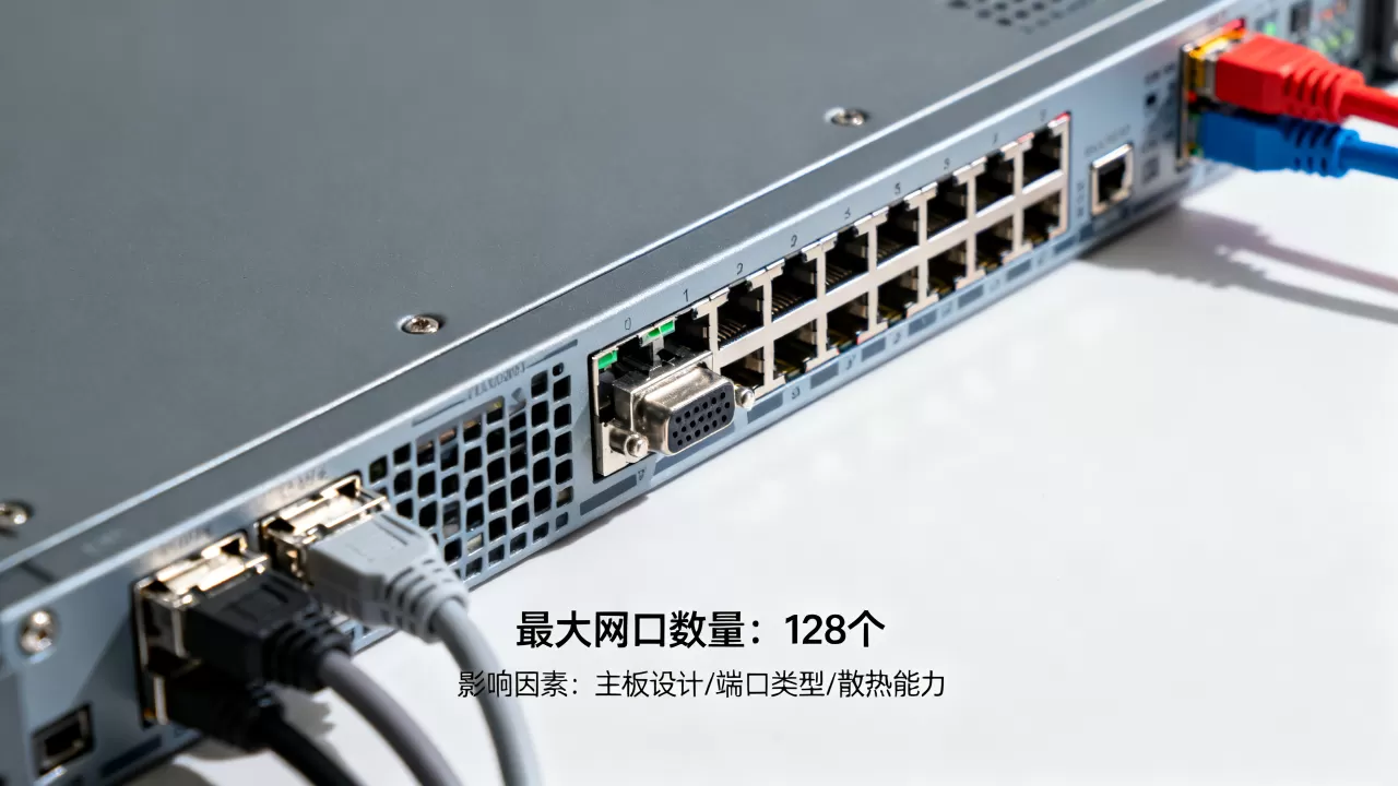 服务器网口最大能有多少个?,服务器网口数量受哪些因素影响? 服务器网口最大能有多少个?,服务器网口数量受哪些因素影响?
