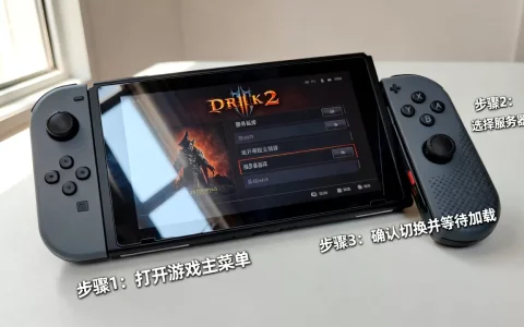 暗黑2重制版NS如何切换服务器？怎么操作