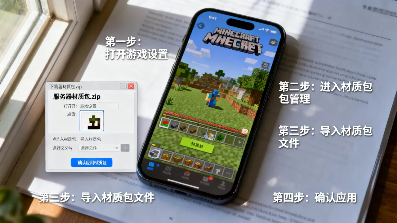 iOS我的世界服务器材质包怎么装?,详细步骤是什么? iOS我的世界服务器材质包怎么装?,详细步骤是什么?