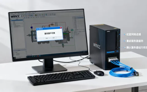 为什么打开wincc提示服务器不可用，怎么办