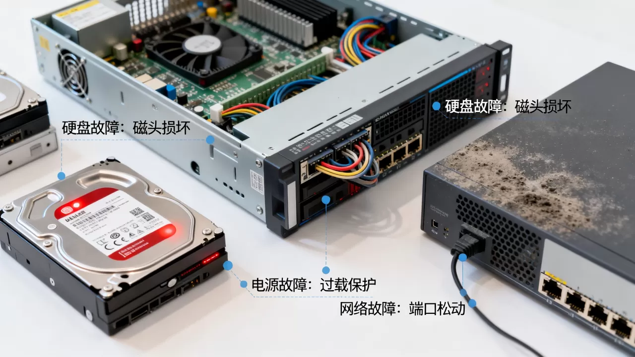 服务器常见故障有哪些?,导致故障的原因是什么 服务器常见故障有哪些?,导致故障的原因是什么