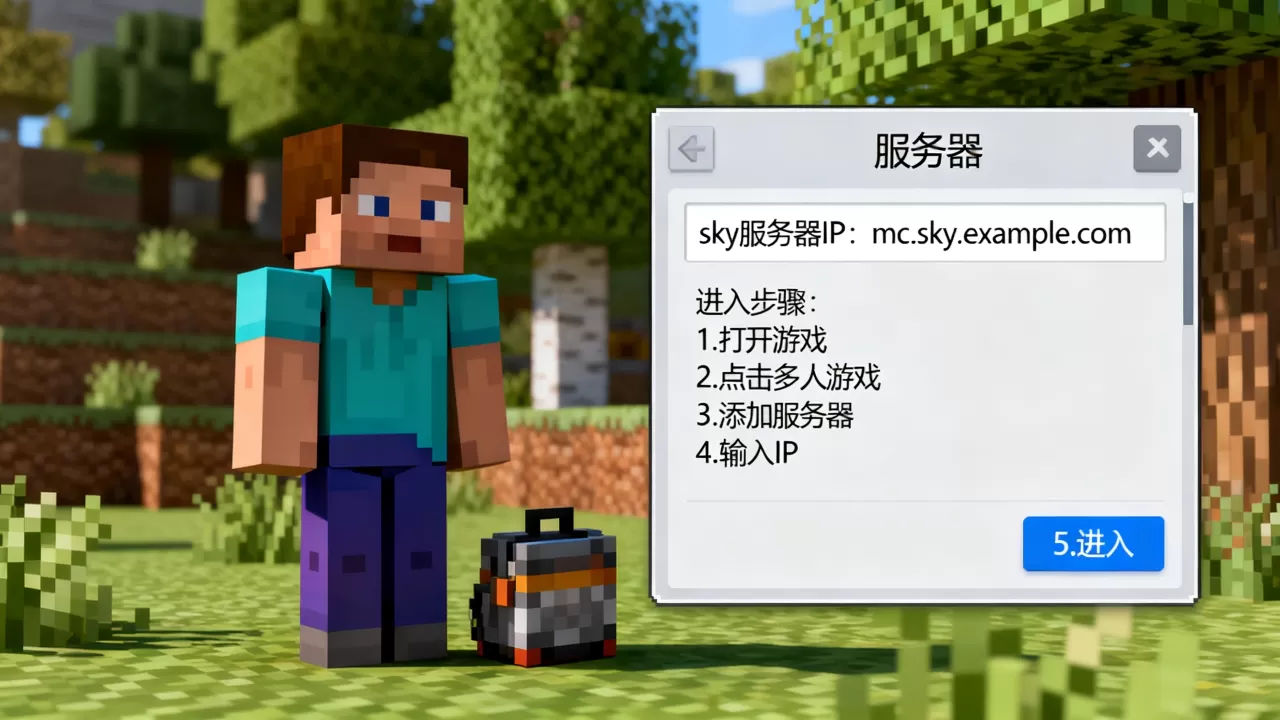 我的世界sky服务器IP多少?,我的世界sky服务器怎么进? 我的世界sky服务器IP多少?,我的世界sky服务器怎么进?