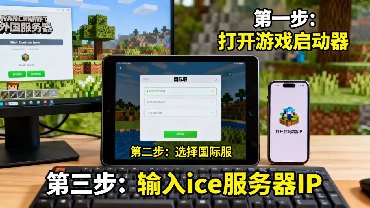 我的世界外国服ice服务器怎么进入,具体步骤是什么 我的世界外国服ice服务器怎么进入,具体步骤是什么