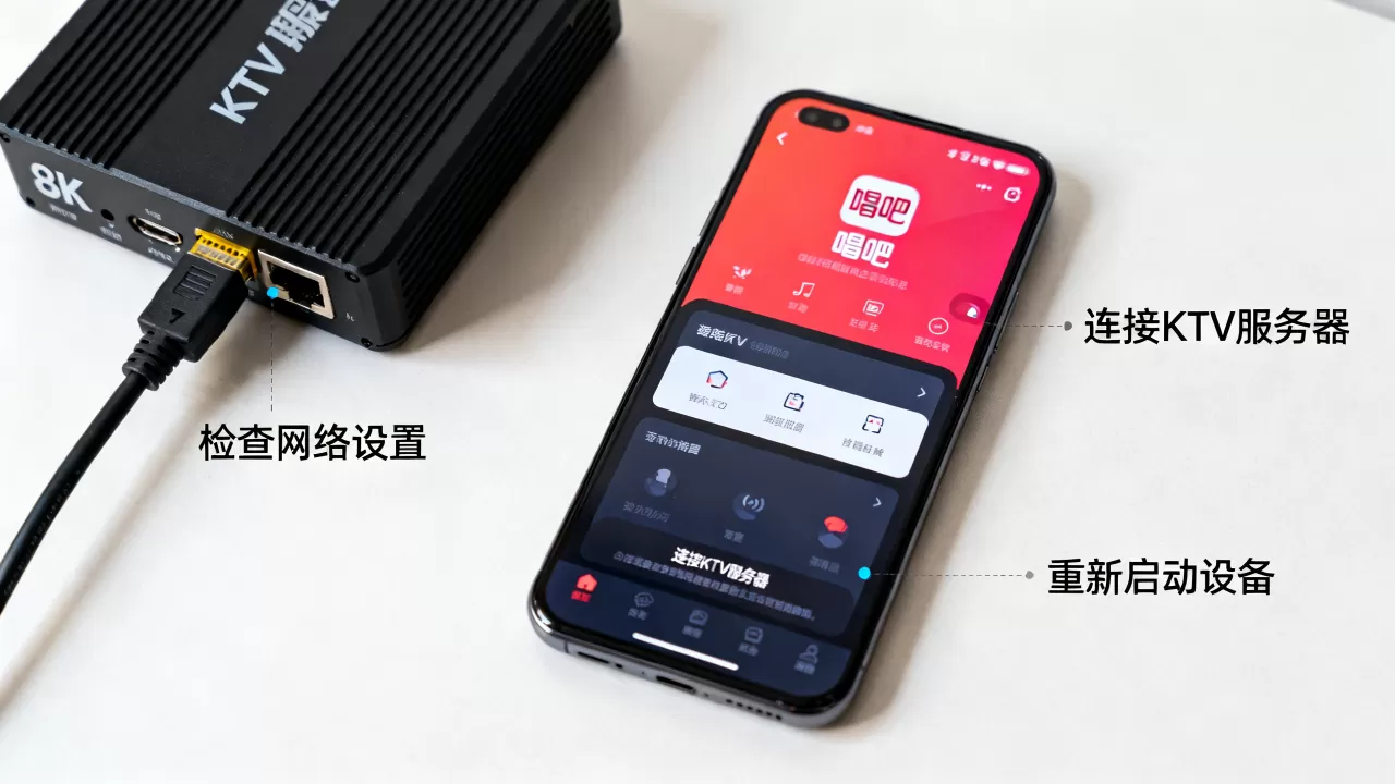 唱吧软件怎么连接KTV服务器,连接失败怎么办? 唱吧软件怎么连接KTV服务器,连接失败怎么办?