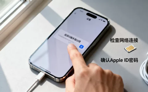 苹果手机连接ID服务器出错怎么办，连接不上是什么原因