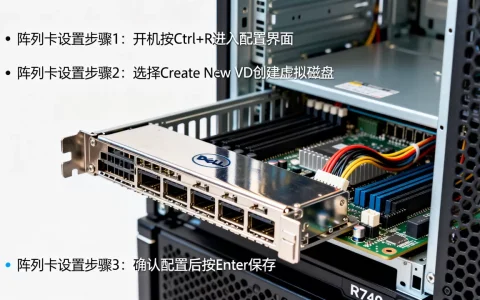 戴尔R740服务器如何进阵列卡？，阵列卡设置方法教程