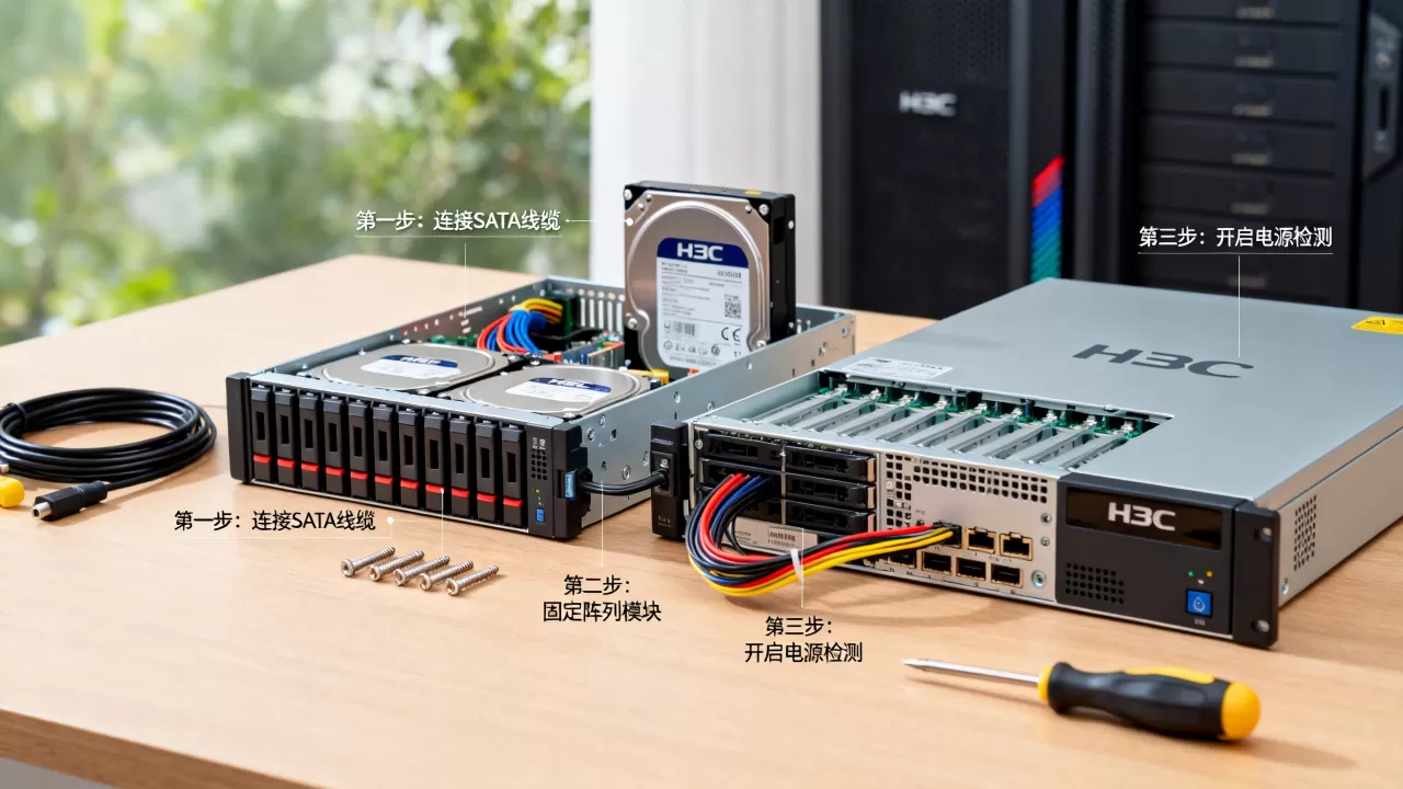 H3C磁盘阵列怎么加到服务器,操作步骤有哪些 H3C磁盘阵列怎么加到服务器,操作步骤有哪些