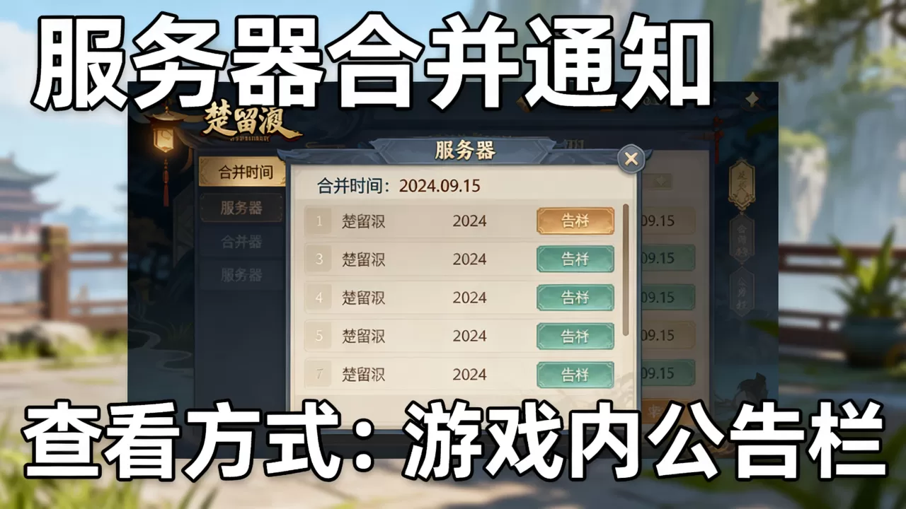 楚留香哪些服务器合了,楚留香最新合服公告在哪看? 楚留香哪些服务器合了,楚留香最新合服公告在哪看?