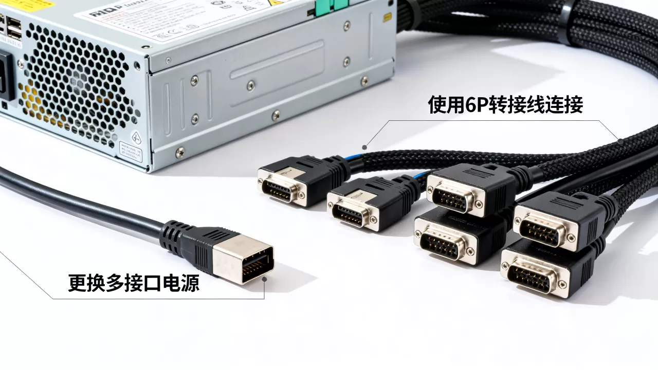 服务器电源缺少6P供电怎么办,电源6P接口不够怎么解决? 服务器电源缺少6P供电怎么办,电源6P接口不够怎么解决?