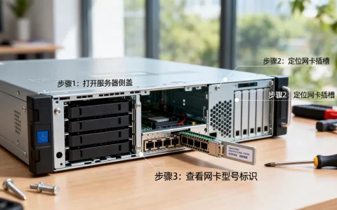 08R2如何查看服务器网卡型号，具体步骤是什么？