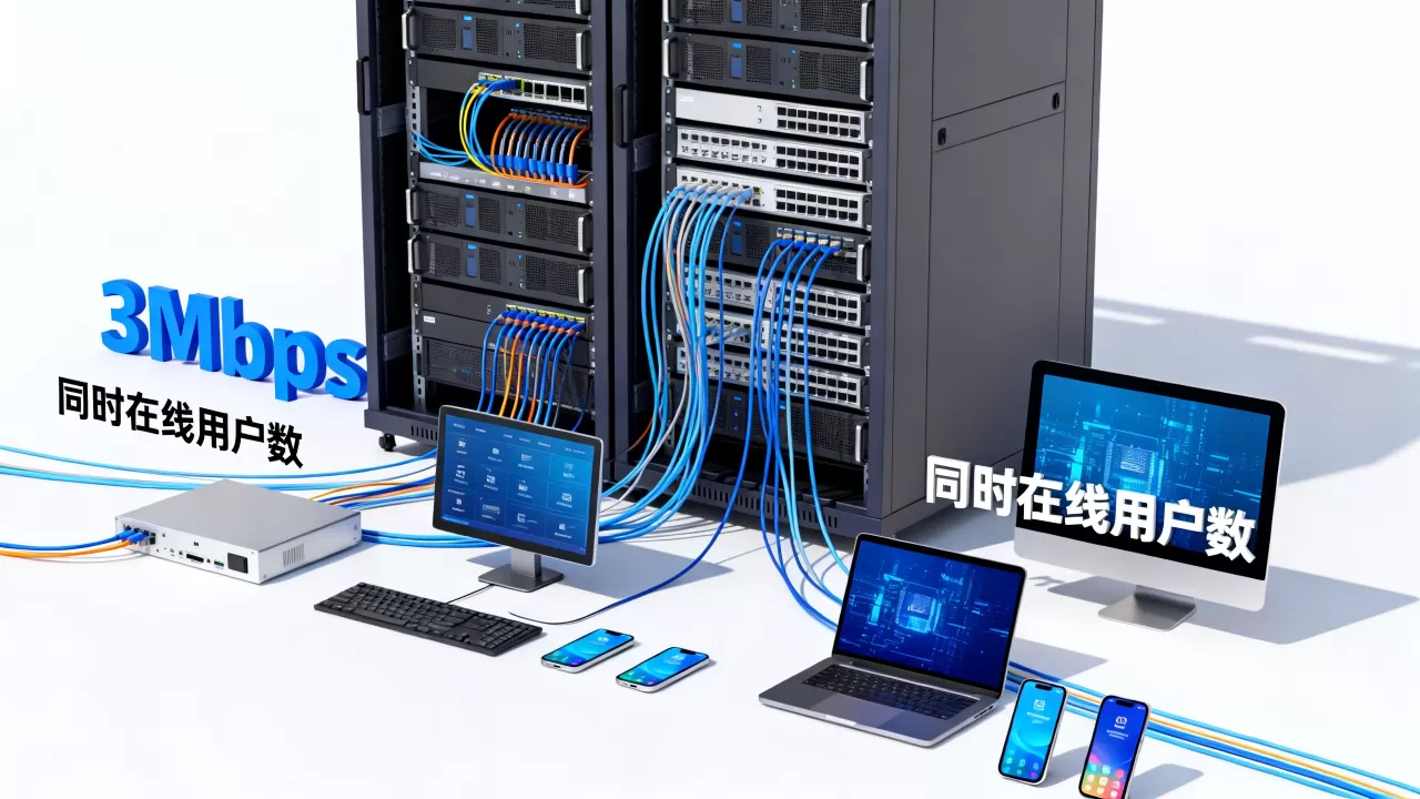 服务器3Mbps支持多少用户?,3Mbps带多少人同时在线? 服务器3Mbps支持多少用户?,3Mbps带多少人同时在线?