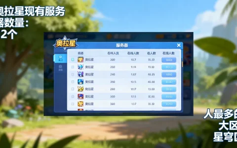 奥拉星现在一共有多少个服务器？，哪个大区人最多