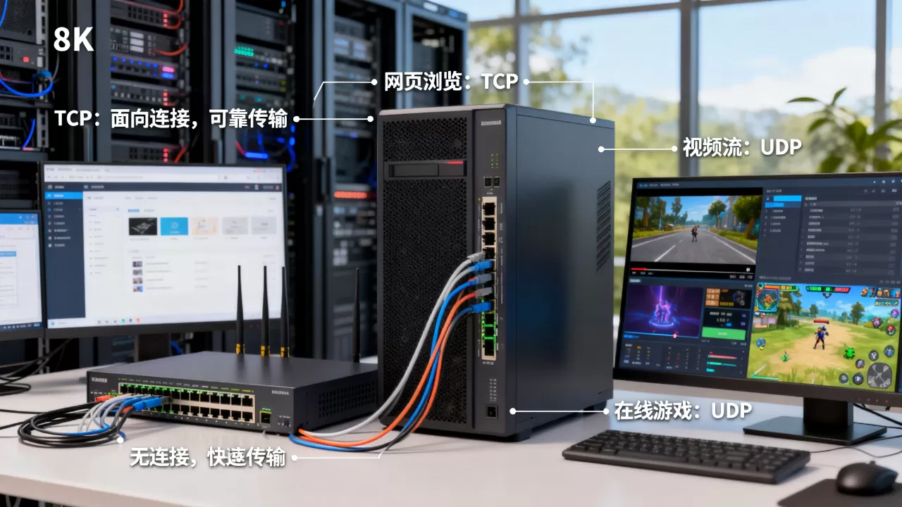 TCP和UDP服务用在哪些服务器上,有哪些区别? TCP和UDP服务用在哪些服务器上,有哪些区别?