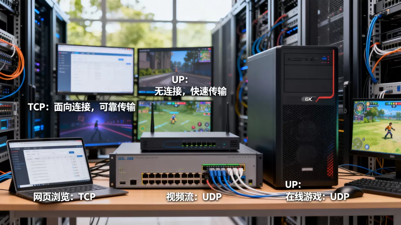 TCP和UDP服务用在哪些服务器上,有哪些区别? TCP和UDP服务用在哪些服务器上,有哪些区别?