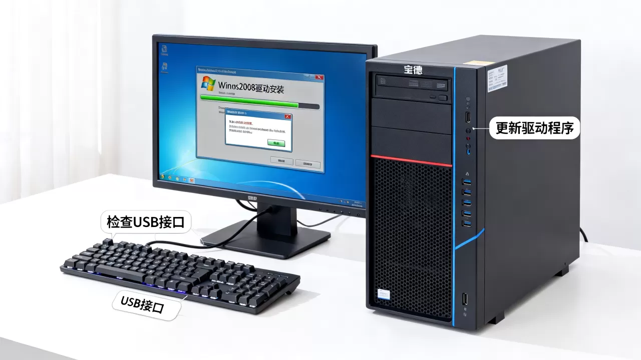 宝德服务器装Win2008键盘怎么用,驱动装不上怎么办? 宝德服务器装Win2008键盘怎么用,驱动装不上怎么办?