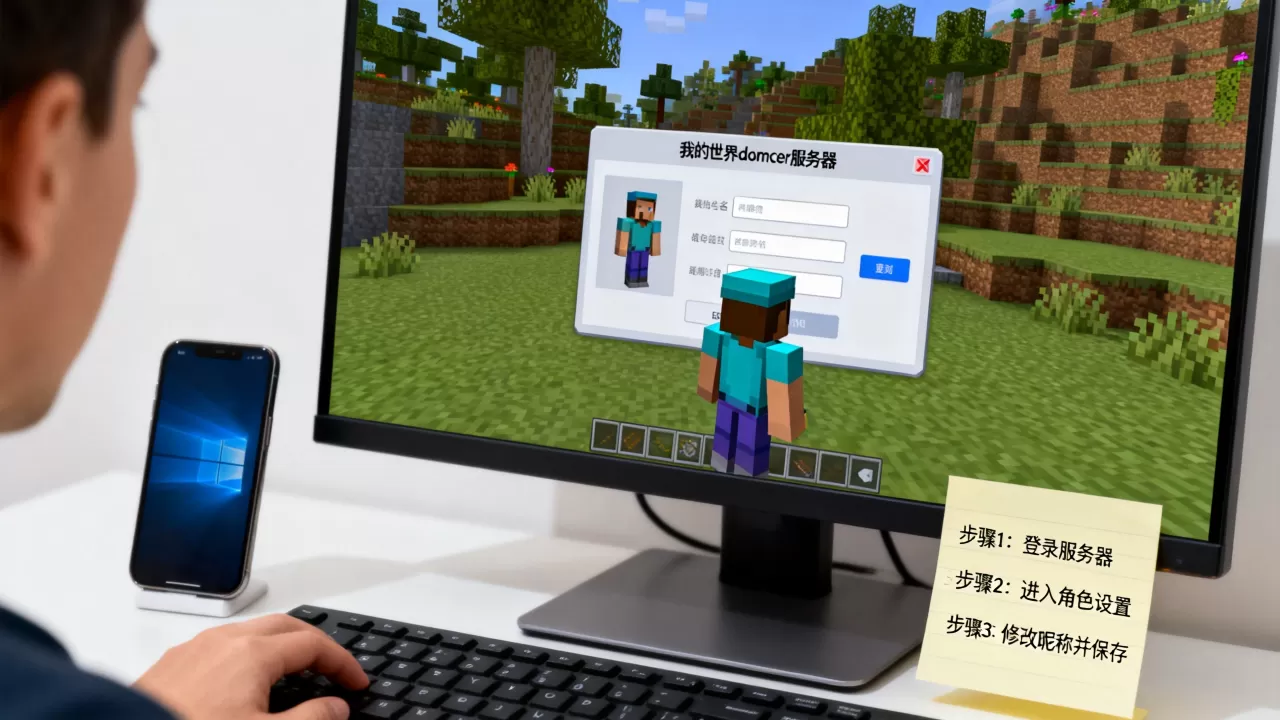 我的世界domcer服务器怎么改名字,教程有哪些? 我的世界domcer服务器怎么改名字,教程有哪些?